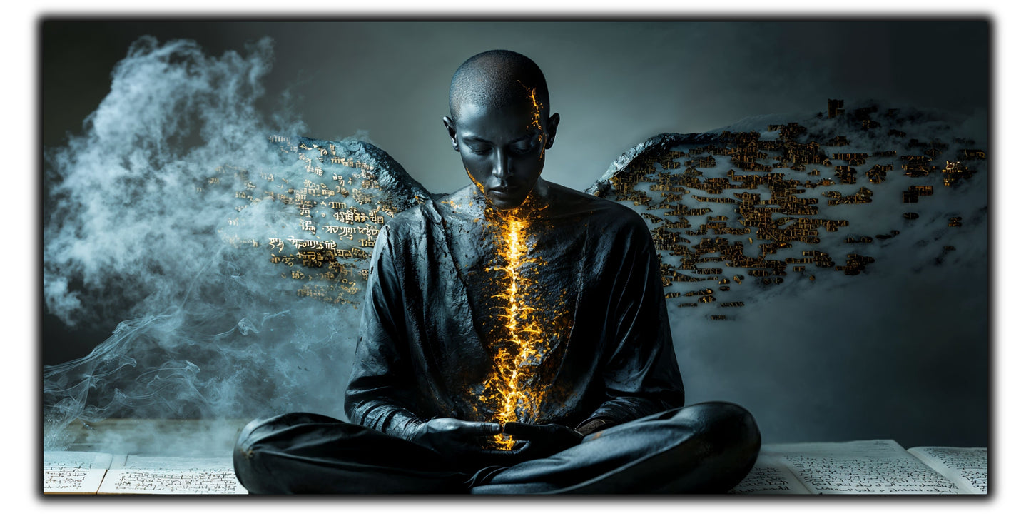 Beyond Meditation - Tablouri moderne pe sticla securizata pentru living contemporan NO48