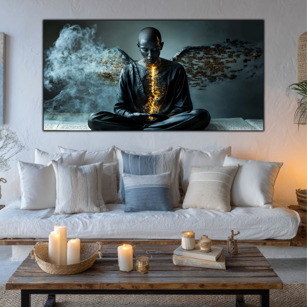 Beyond Meditation - Tablouri moderne pe sticla securizata pentru living contemporan NO48