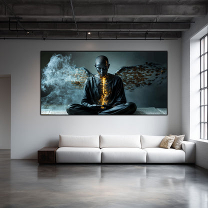 Beyond Meditation - Tablouri moderne pe sticla securizata pentru living contemporan NO48