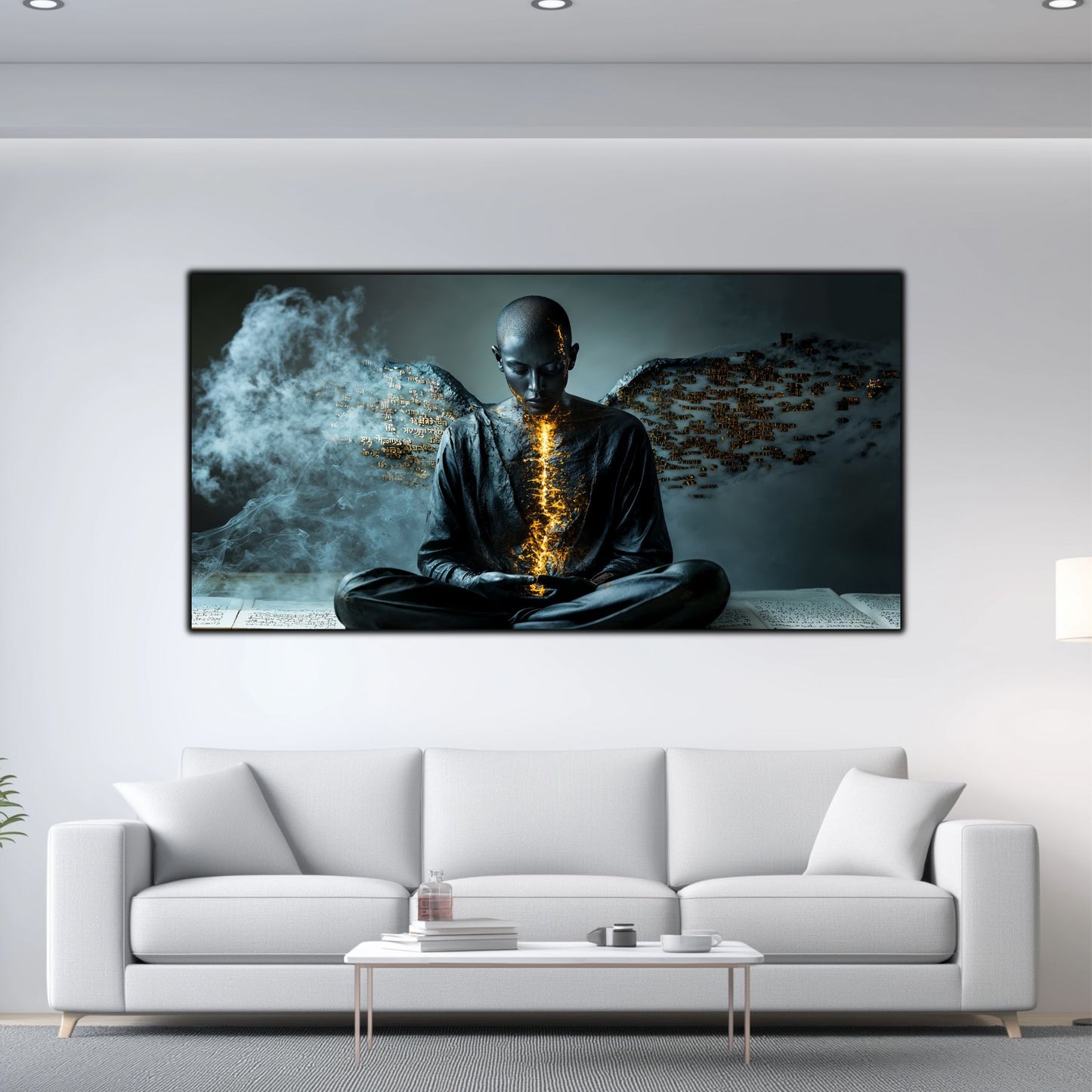 Beyond Meditation - Tablouri moderne pe sticla securizata pentru living contemporan NO48