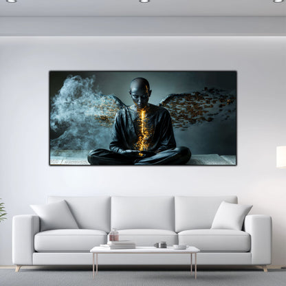 Beyond Meditation - Tablouri moderne pe sticla securizata pentru living contemporan NO48