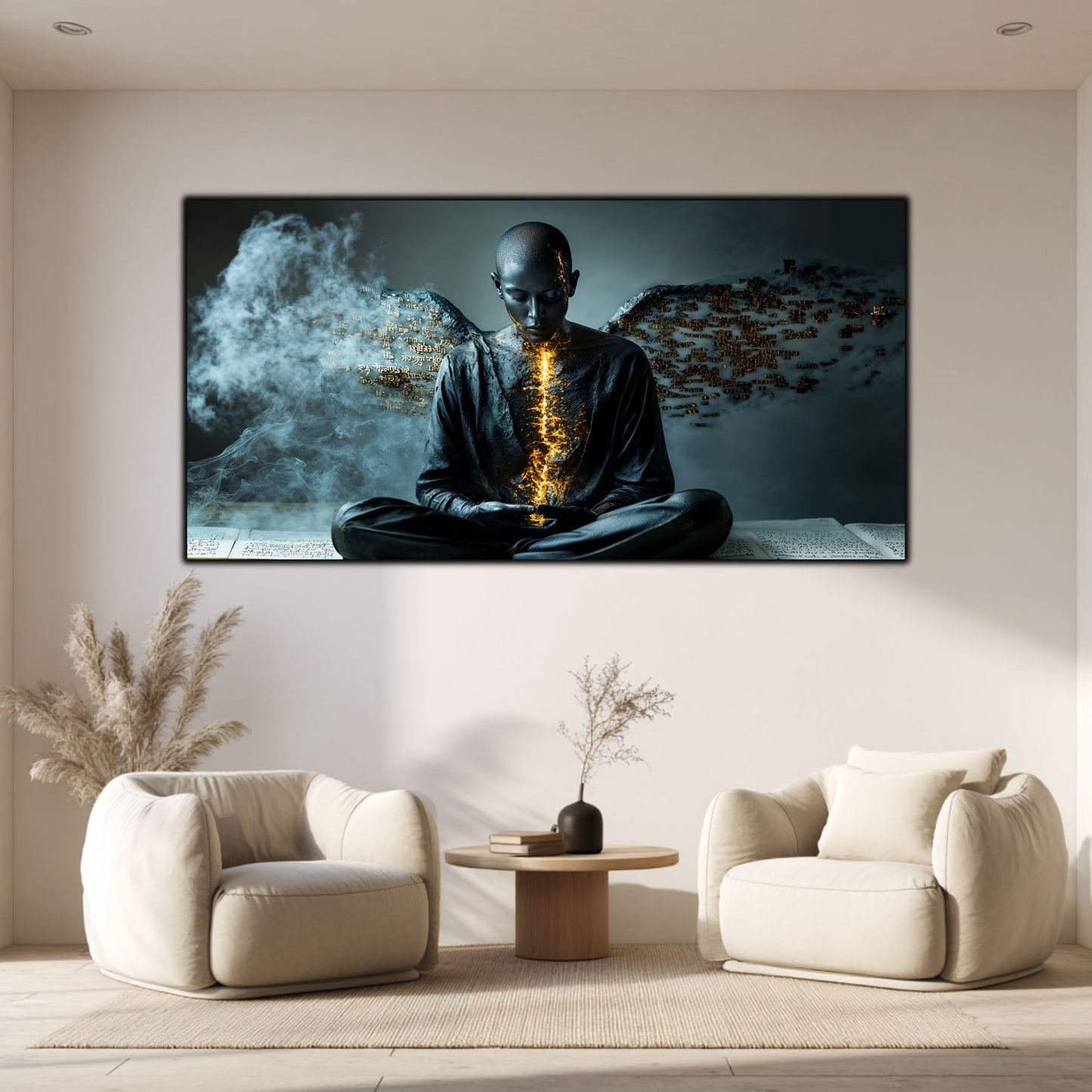 Beyond Meditation - Tablouri moderne pe sticla securizata pentru living contemporan NO48