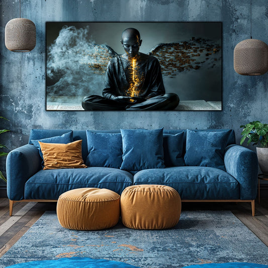 Beyond Meditation - Tablouri moderne pe sticla securizata pentru living contemporan NO48