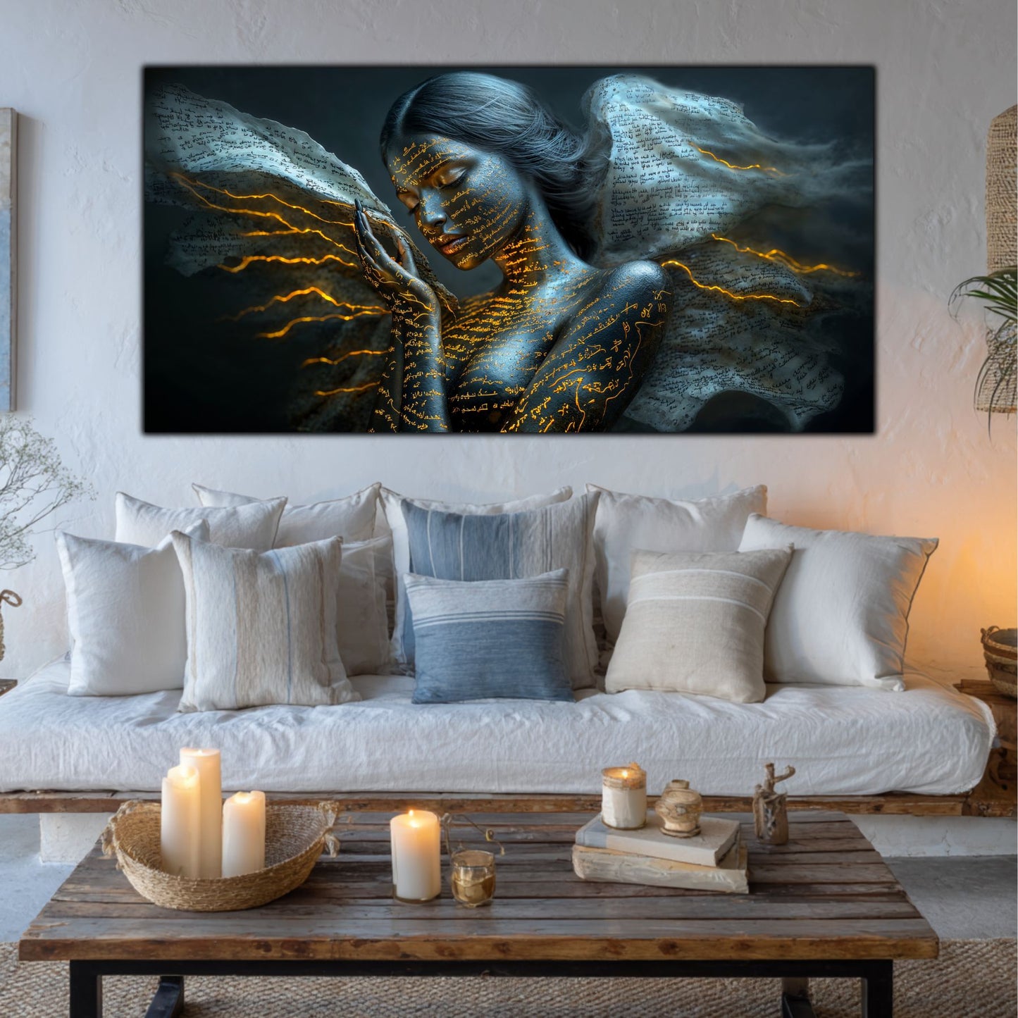 Beyond Meditation - Tablouri moderne pe sticla securizata pentru living contemporan NO51