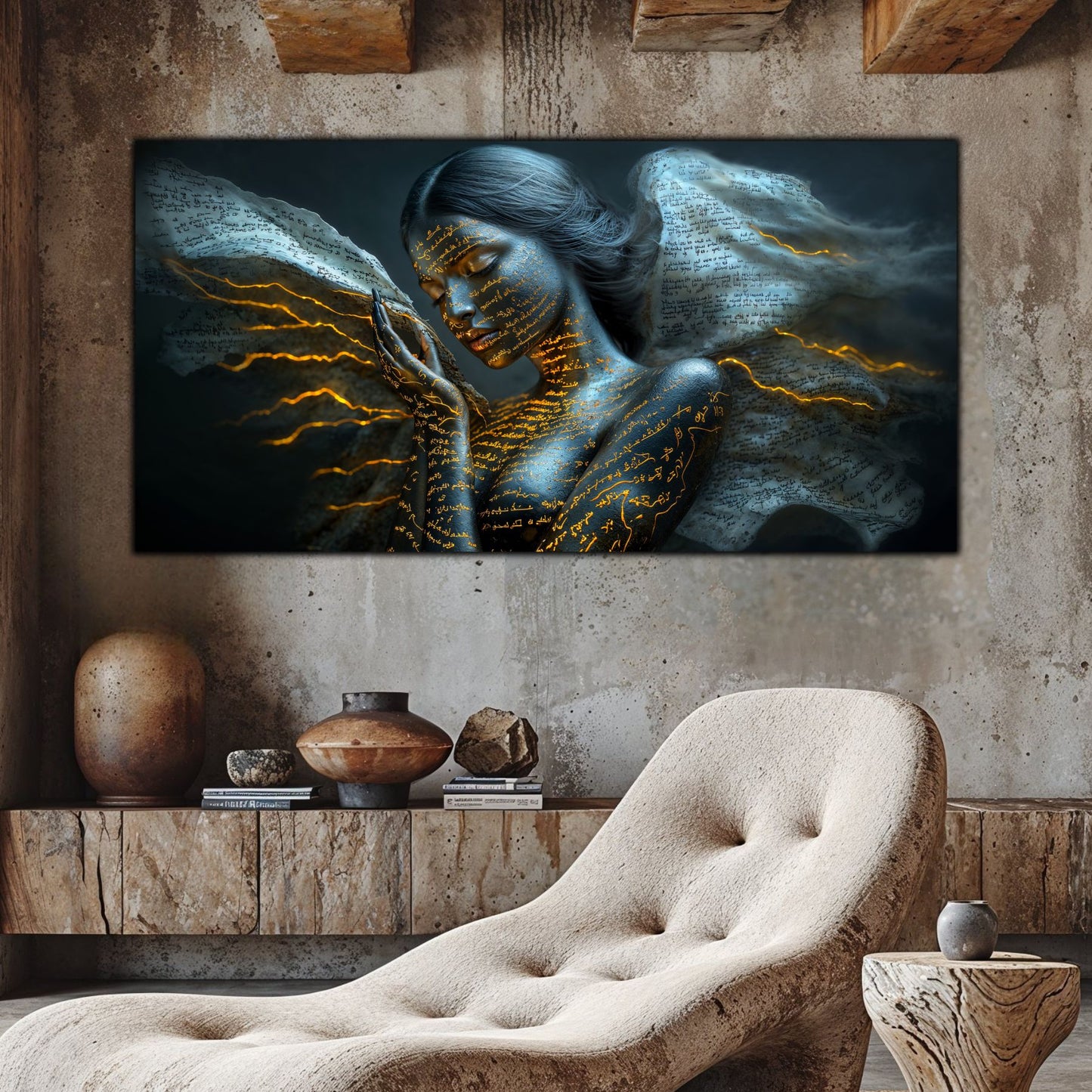 Beyond Meditation - Tablouri moderne pe sticla securizata pentru living contemporan NO51