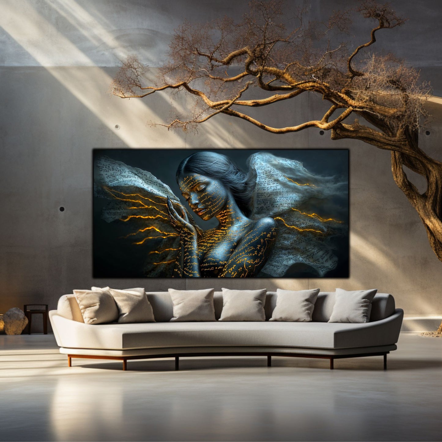 Beyond Meditation - Tablouri moderne pe sticla securizata pentru living contemporan NO51