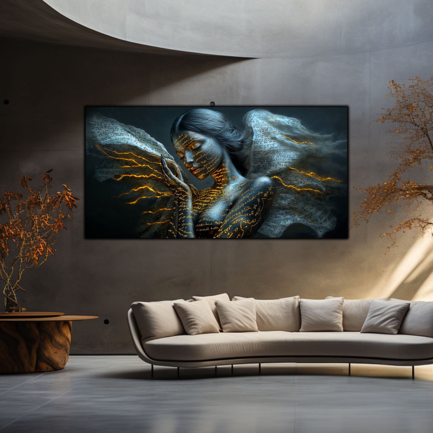 Beyond Meditation - Tablouri moderne pe sticla securizata pentru living contemporan NO51