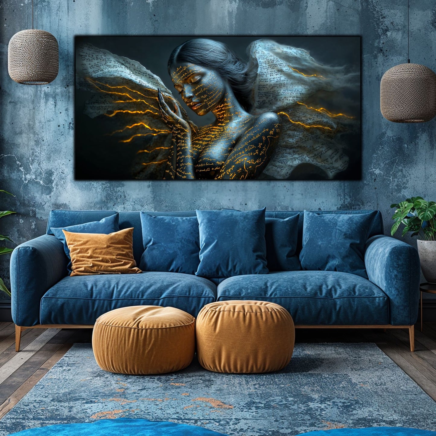 Beyond Meditation - Tablouri moderne pe sticla securizata pentru living contemporan NO51