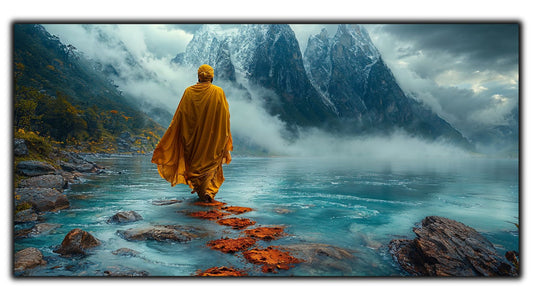 Tablou unicat din sticlă securizată Vanishing Step - No06