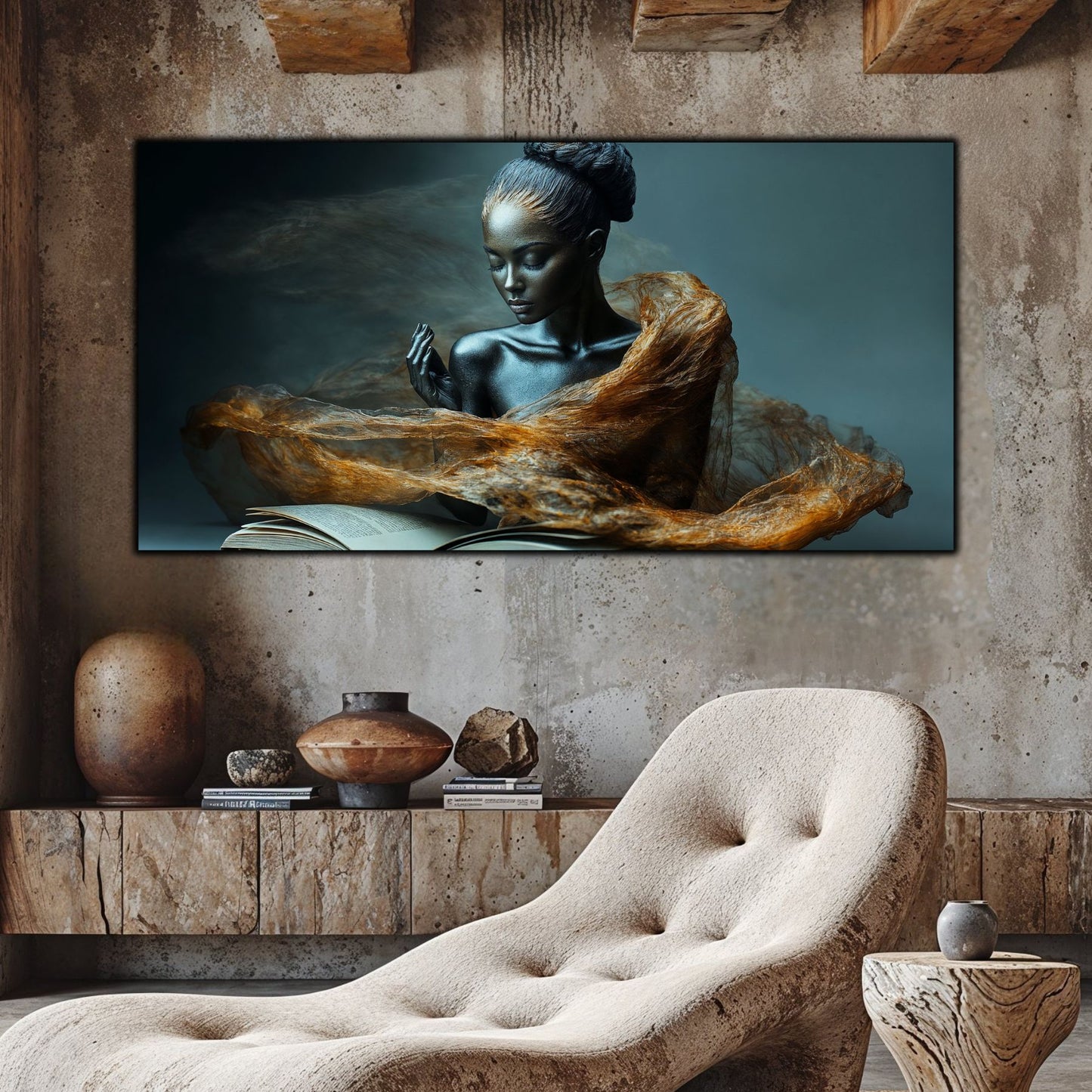 Tablou unicat din sticlă securizată Beyond Breath - No03