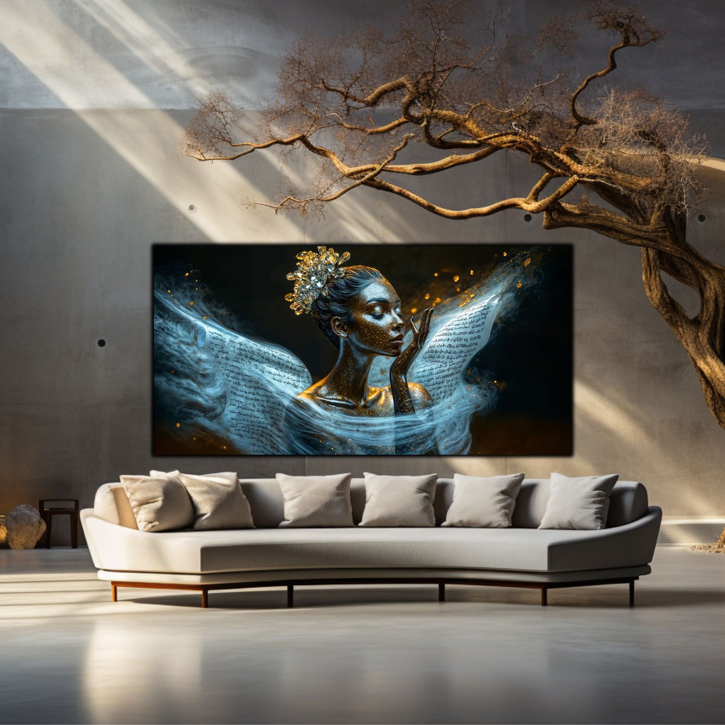 Beyond Meditation - Tablouri moderne pe sticla securizata pentru living contemporan NO34