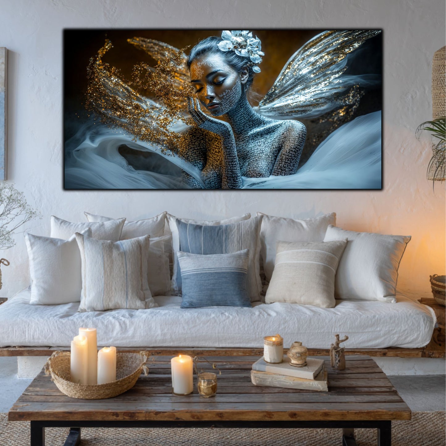 Beyond Meditation - Tablouri moderne pe sticla securizata pentru living contemporan NO35