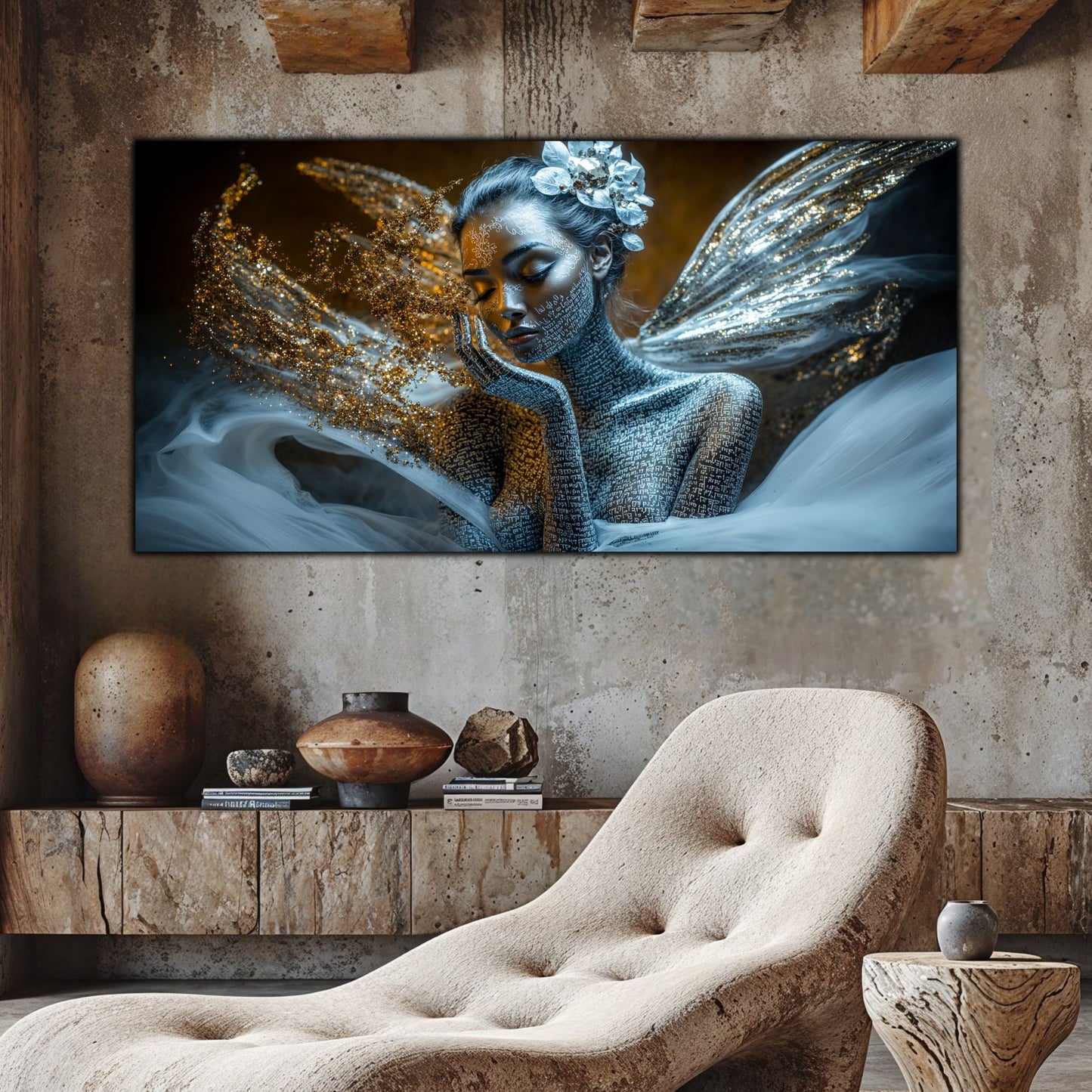 Beyond Meditation - Tablouri moderne pe sticla securizata pentru living contemporan NO35