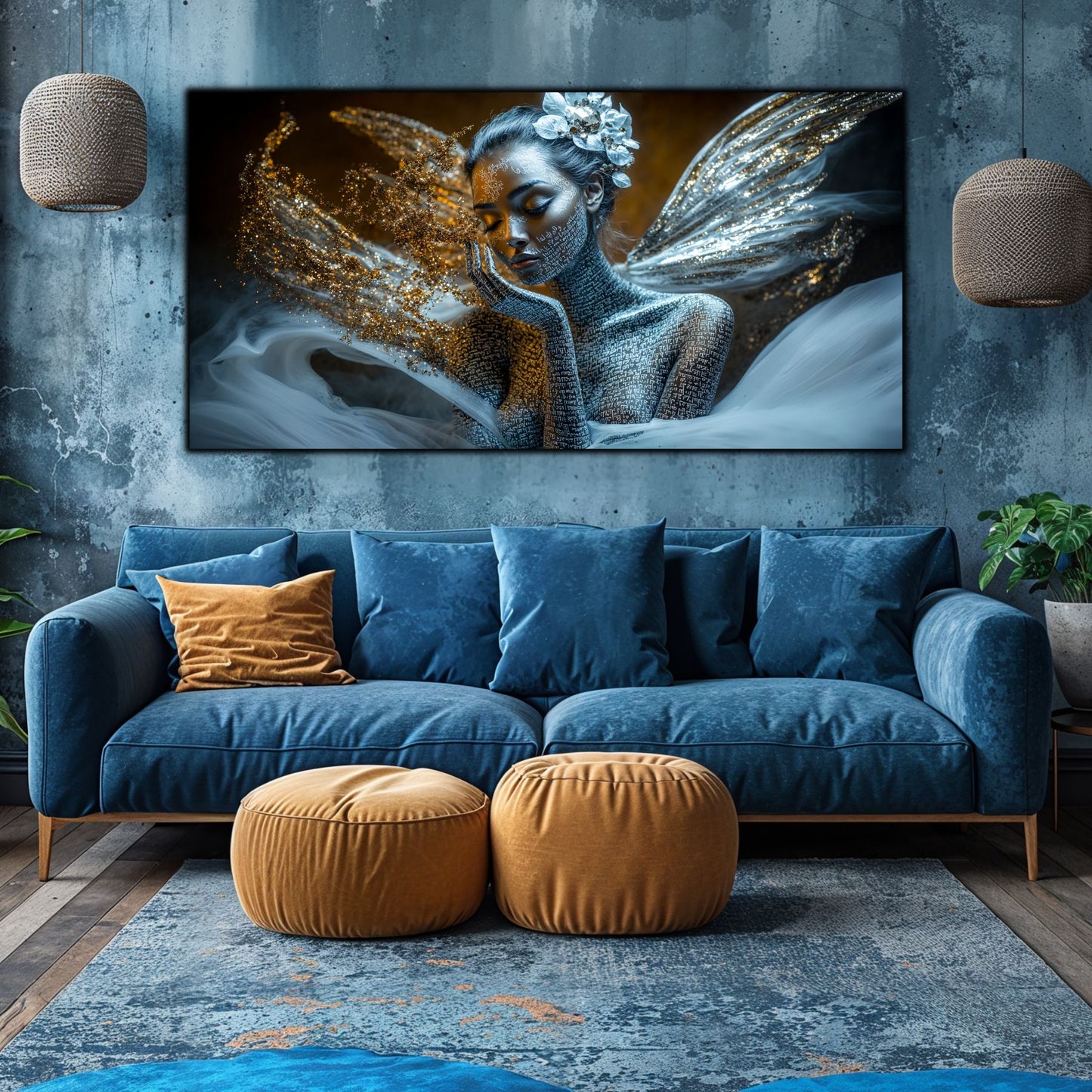 Beyond Meditation - Tablouri moderne pe sticla securizata pentru living contemporan NO35