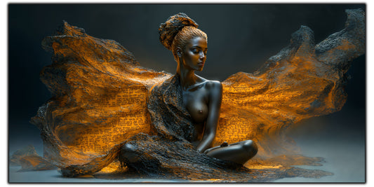 Tablou unicat din sticlă securizată Beyond Breath - No07