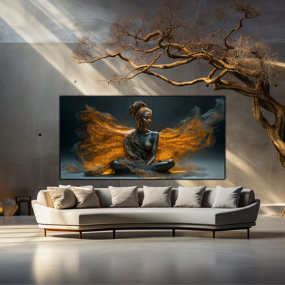 Tablou unicat din sticlă securizată Beyond Breath - No07