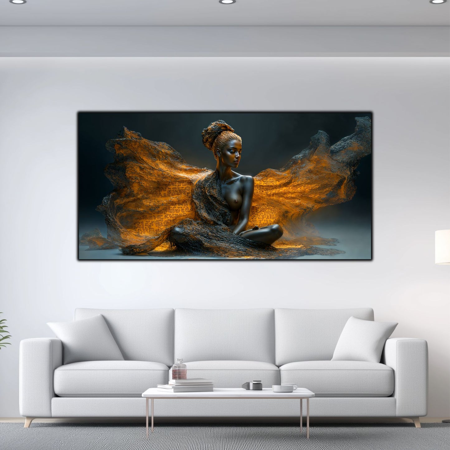 Tablou unicat din sticlă securizată Beyond Breath - No07