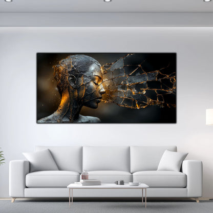 Tablou Sticla Securizata - Broken Mind 19