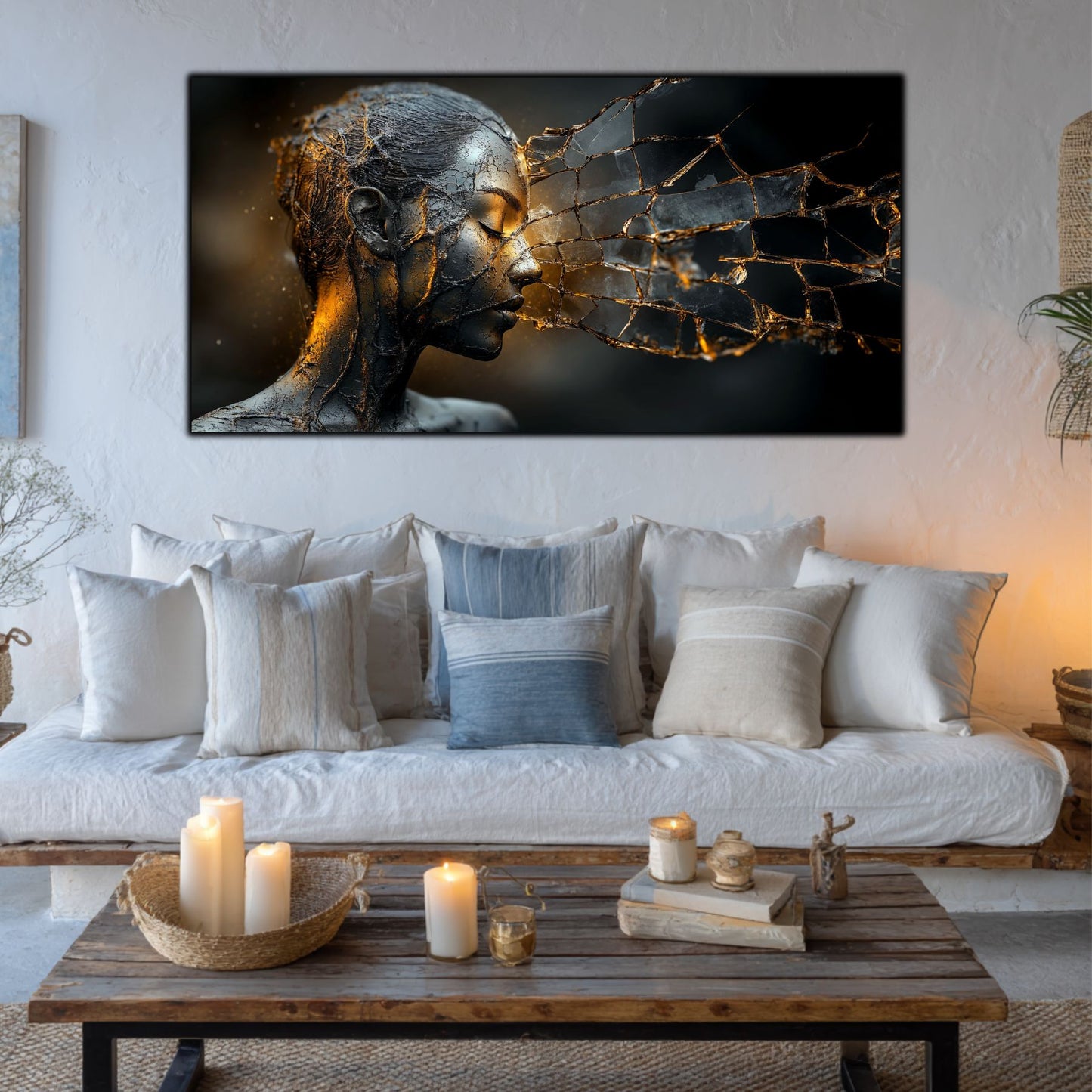 Tablou Sticla Securizata - Broken Mind 19