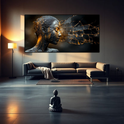 Tablou Sticla Securizata - Broken Mind 19