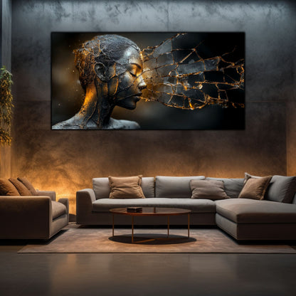 Tablou Sticla Securizata - Broken Mind 19