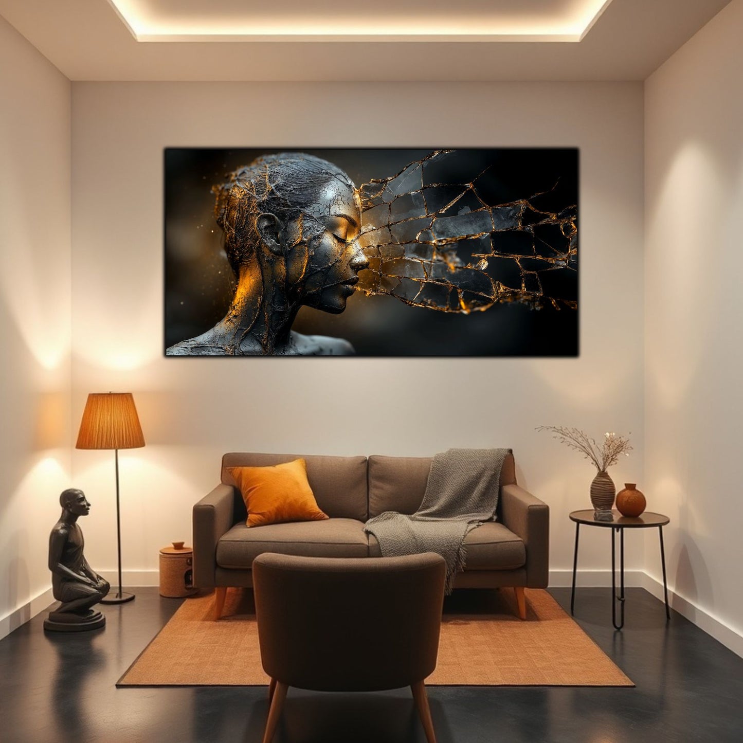 Tablou Sticla Securizata - Broken Mind 19