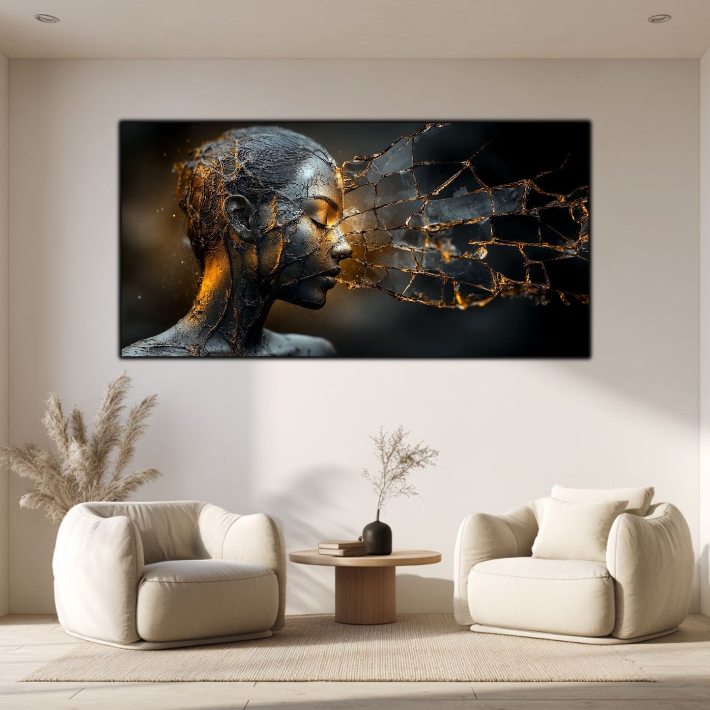 Tablou Sticla Securizata - Broken Mind 19