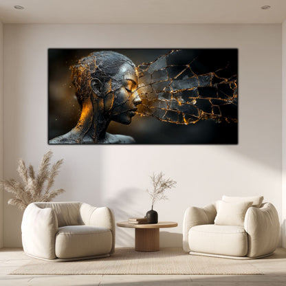Tablou Sticla Securizata - Broken Mind 19