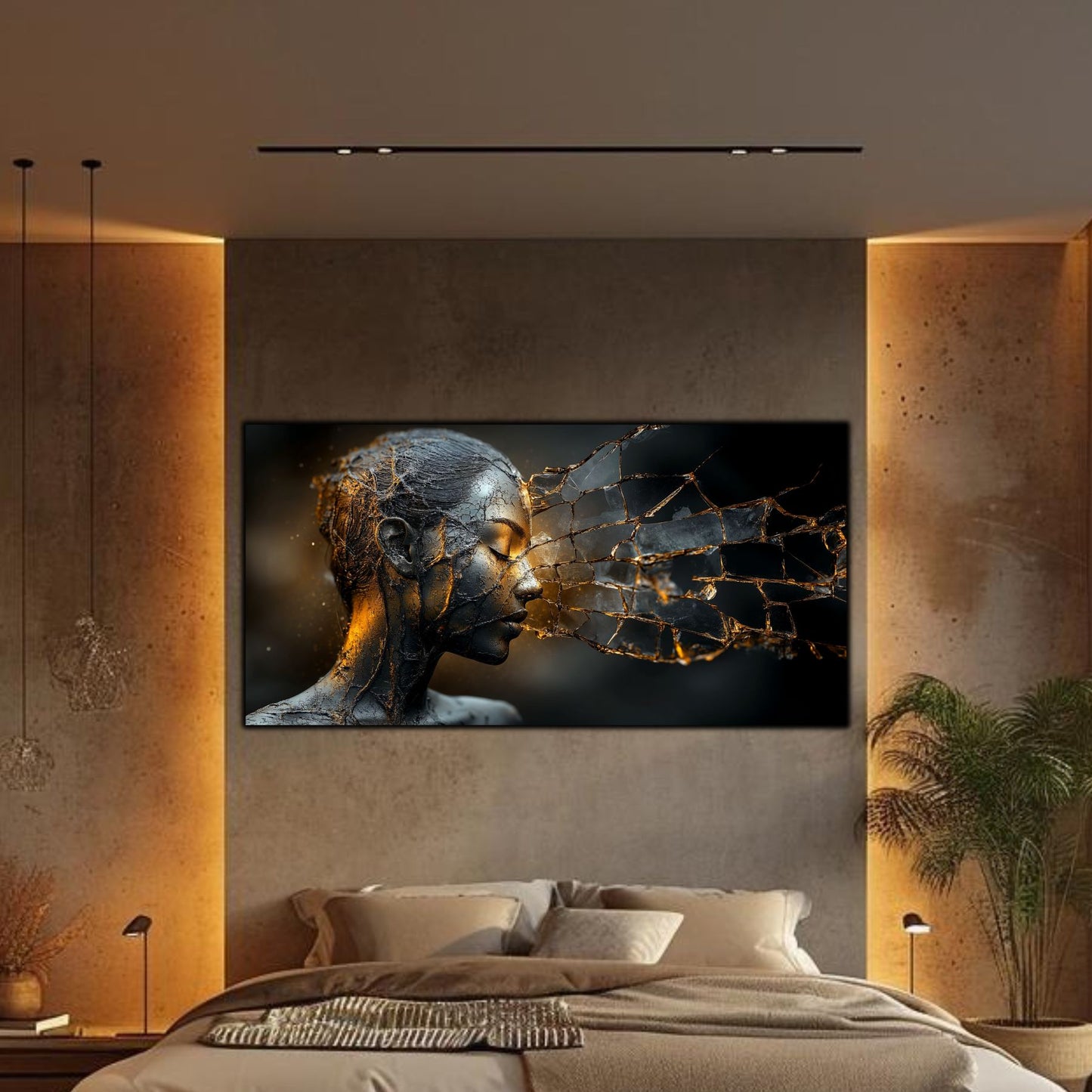 Tablou Sticla Securizata - Broken Mind 19