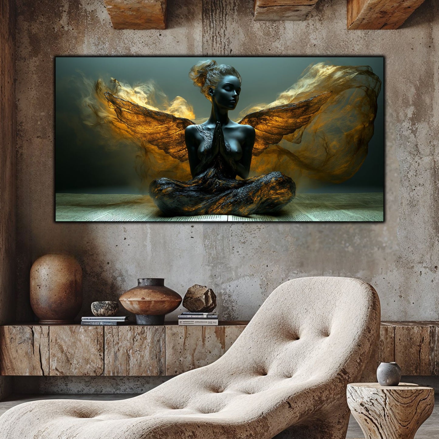 Tablou unicat din sticlă securizată Beyond Breath - No01