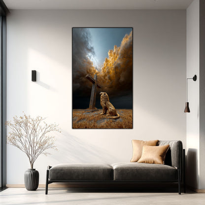 Tablou Decorativ Modern - Print UV pe Sticla - „Sacred Modernities” - No04