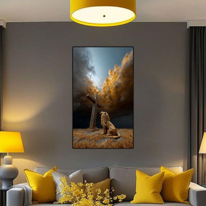 Tablou Decorativ Modern - Print UV pe Sticla - „Sacred Modernities” - No04