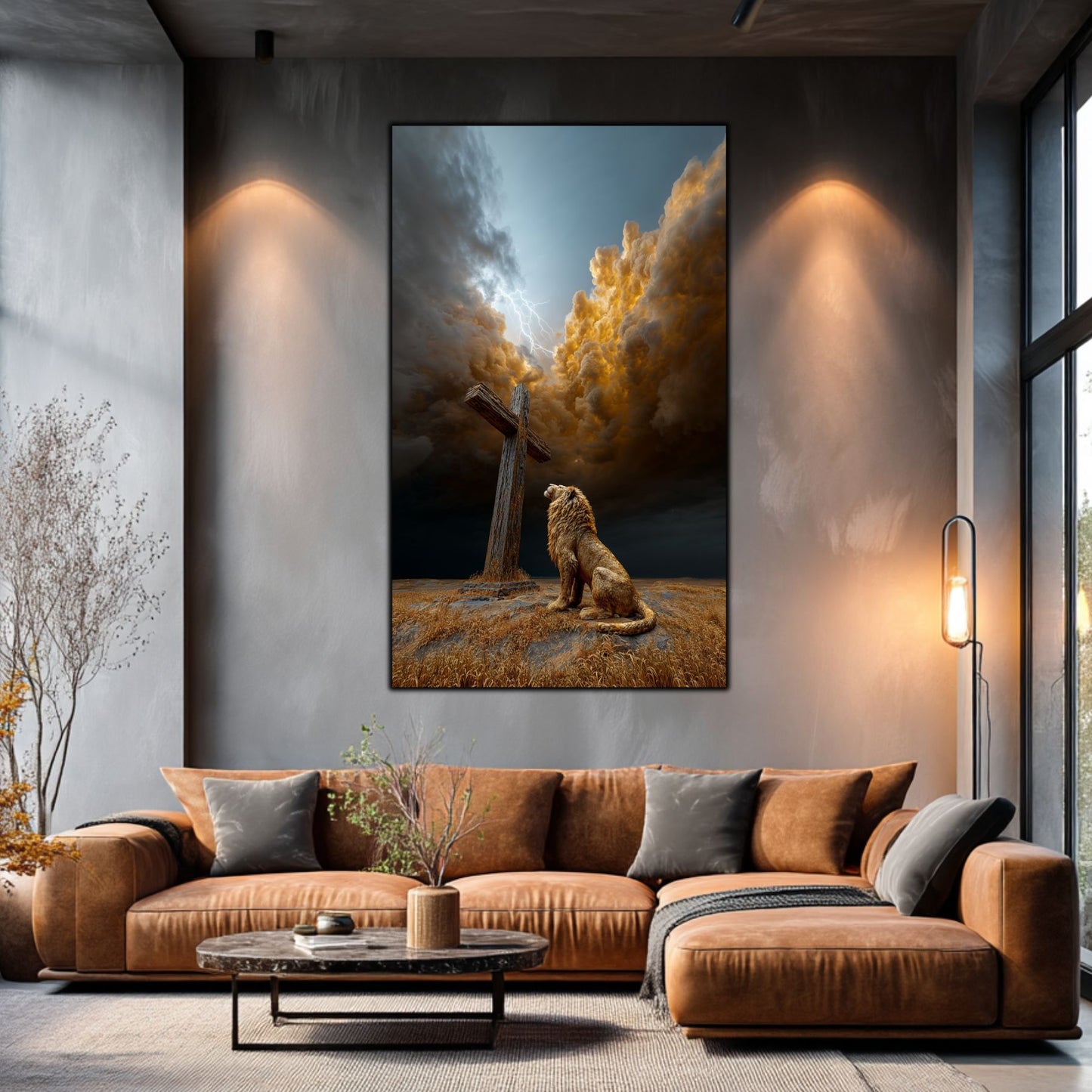 Tablou Decorativ Modern - Print UV pe Sticla - „Sacred Modernities” - No04