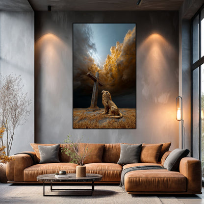 Tablou Decorativ Modern - Print UV pe Sticla - „Sacred Modernities” - No04