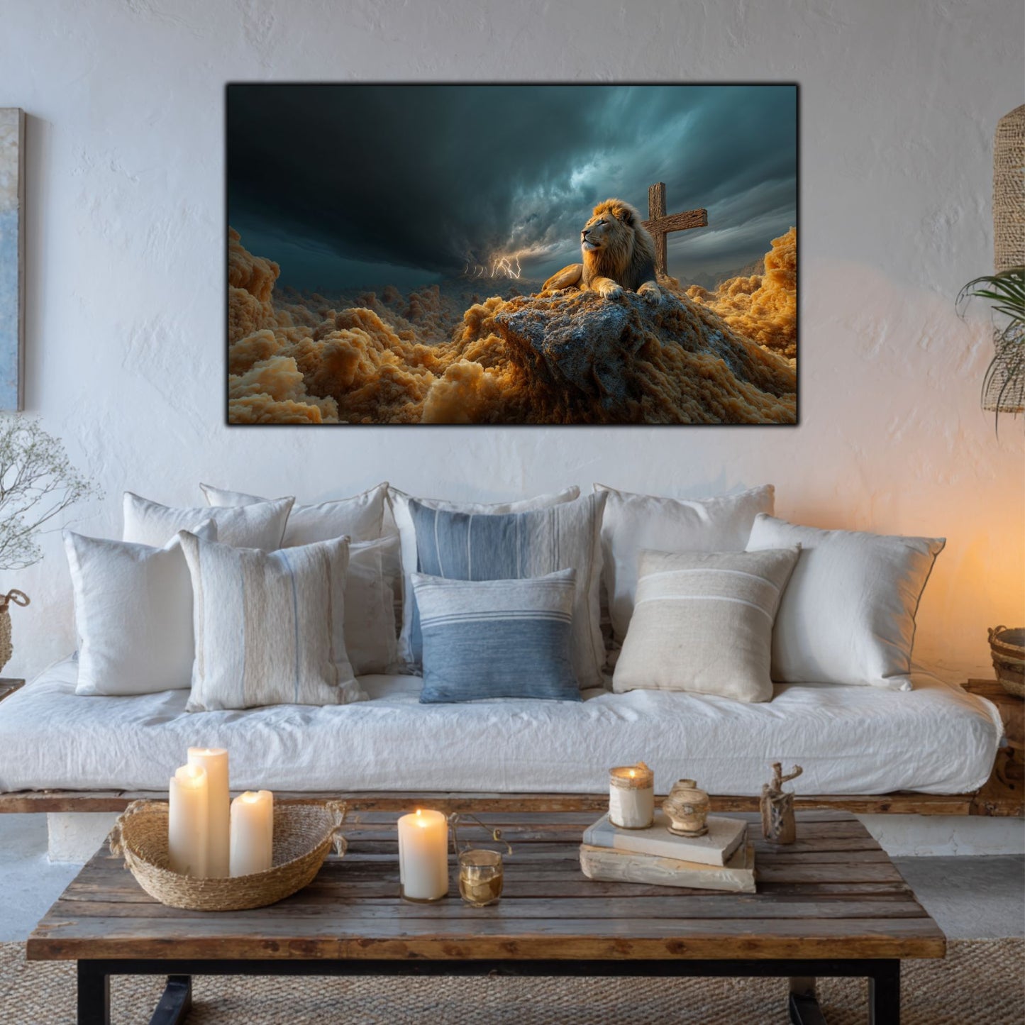 Tablou Decorativ Modern - Print UV pe Sticla - „Sacred Modernities” - No03