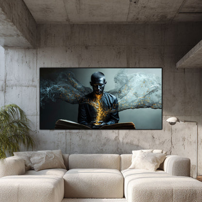 Beyond Meditation - Tablouri moderne pe sticla securizata pentru living contemporan NO11