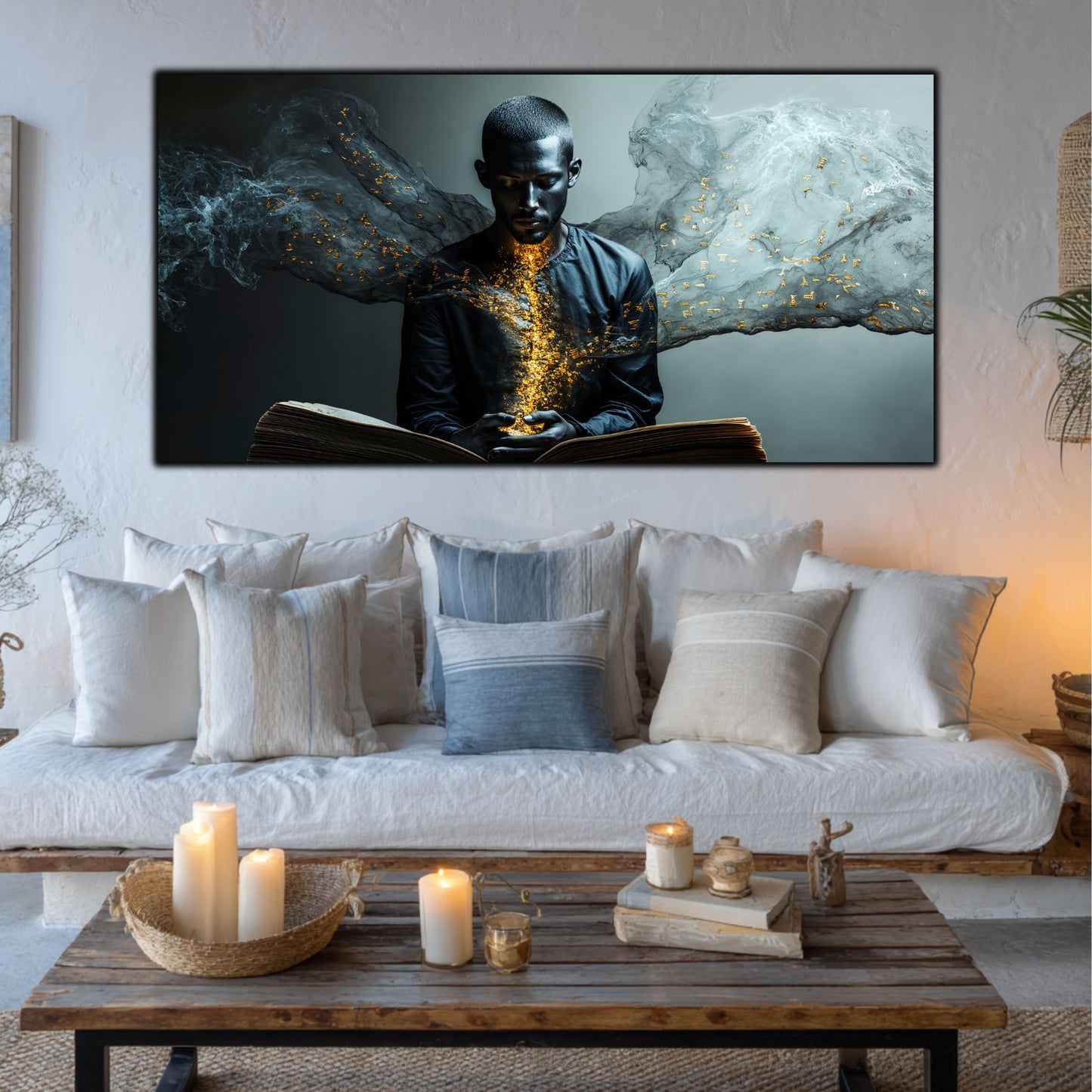 Beyond Meditation - Tablouri moderne pe sticla securizata pentru living contemporan NO11