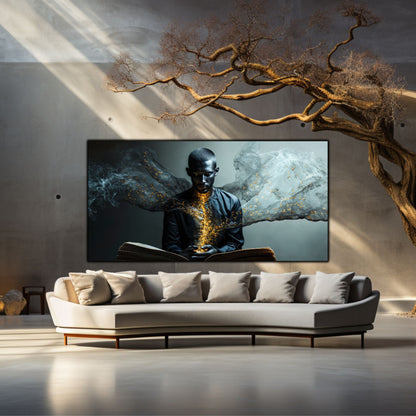 Beyond Meditation - Tablouri moderne pe sticla securizata pentru living contemporan NO11