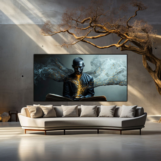 Beyond Meditation - Tablouri moderne pe sticla securizata pentru living contemporan NO11