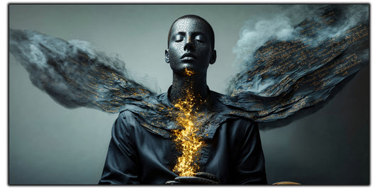 Beyond Meditation - Tablouri moderne pe sticla securizata pentru living contemporan NO22