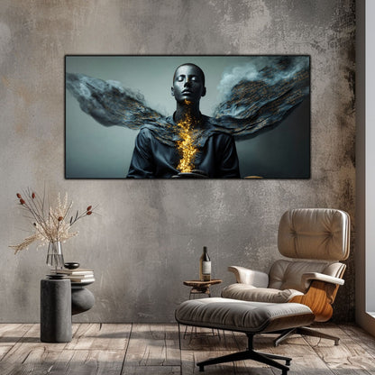 Beyond Meditation - Tablouri moderne pe sticla securizata pentru living contemporan NO22