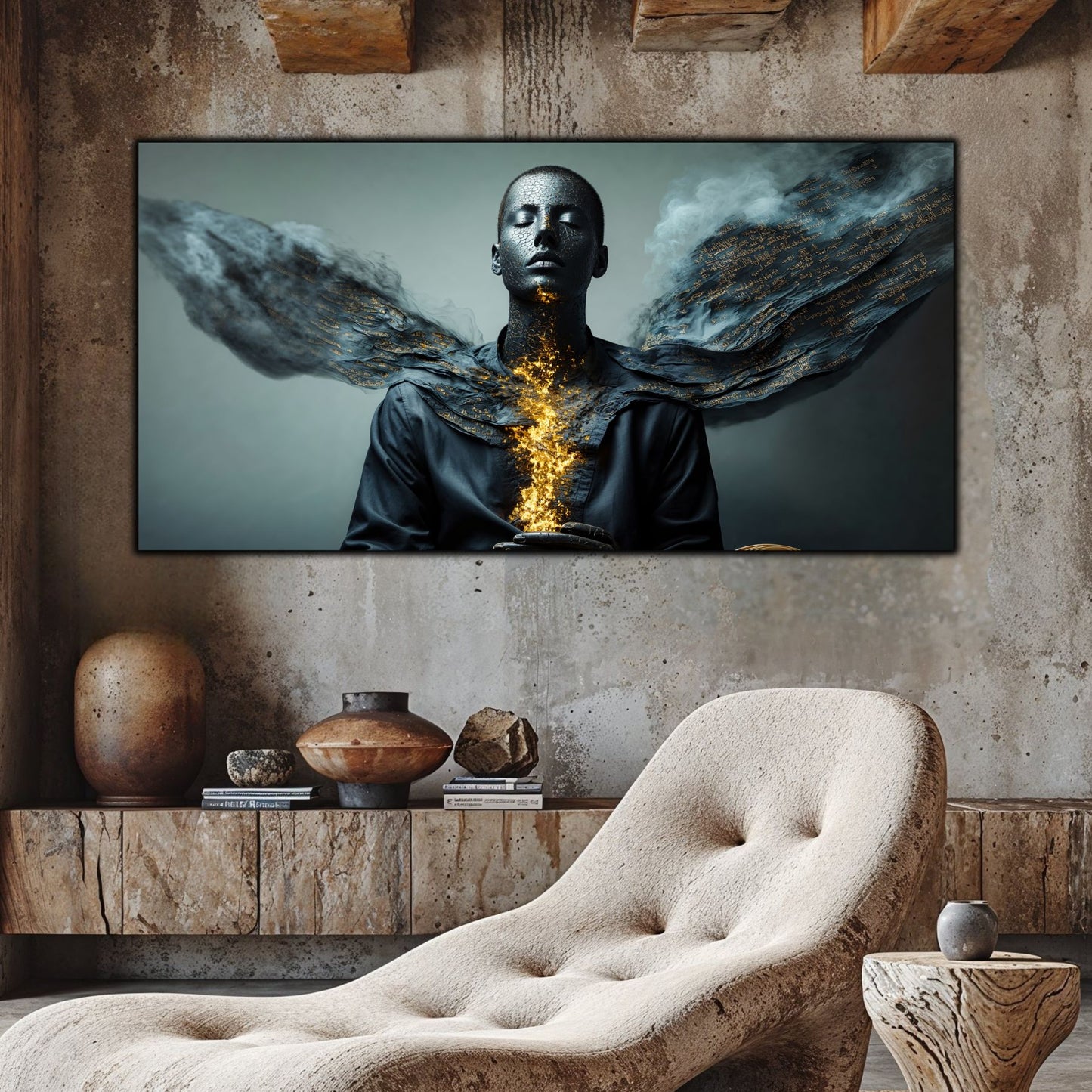 Beyond Meditation - Tablouri moderne pe sticla securizata pentru living contemporan NO22