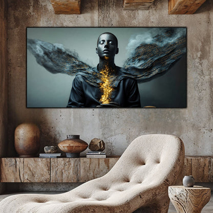 Beyond Meditation - Tablouri moderne pe sticla securizata pentru living contemporan NO22