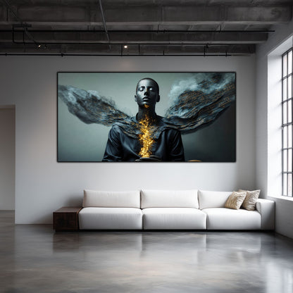 Beyond Meditation - Tablouri moderne pe sticla securizata pentru living contemporan NO22