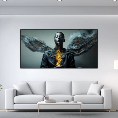 Beyond Meditation - Tablouri moderne pe sticla securizata pentru living contemporan NO22