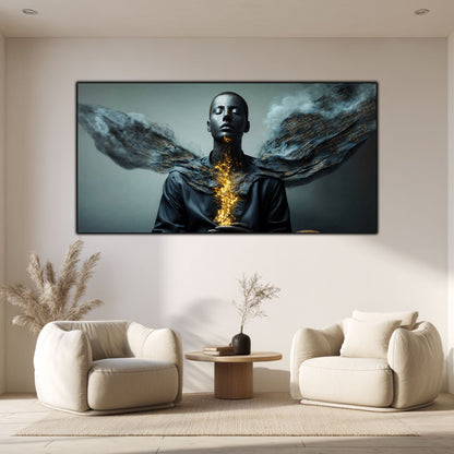 Beyond Meditation - Tablouri moderne pe sticla securizata pentru living contemporan NO22