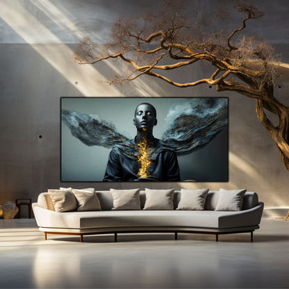 Beyond Meditation - Tablouri moderne pe sticla securizata pentru living contemporan NO22