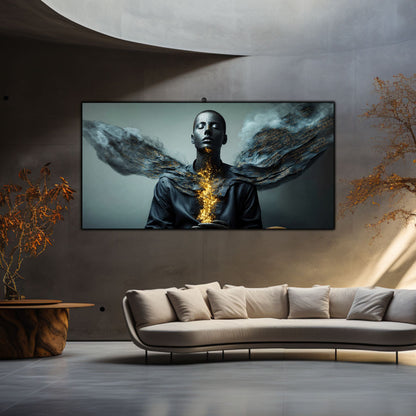 Beyond Meditation - Tablouri moderne pe sticla securizata pentru living contemporan NO22