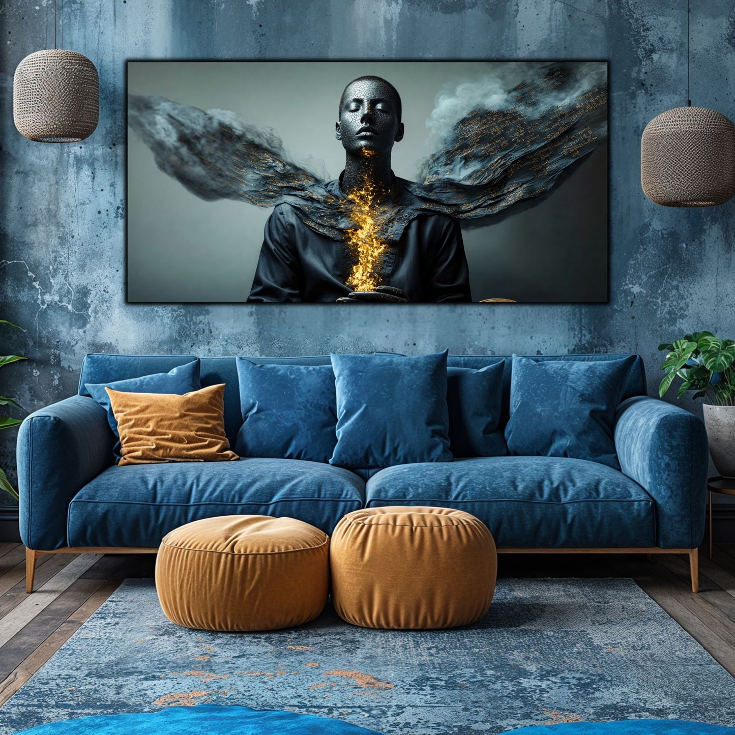 Beyond Meditation - Tablouri moderne pe sticla securizata pentru living contemporan NO22