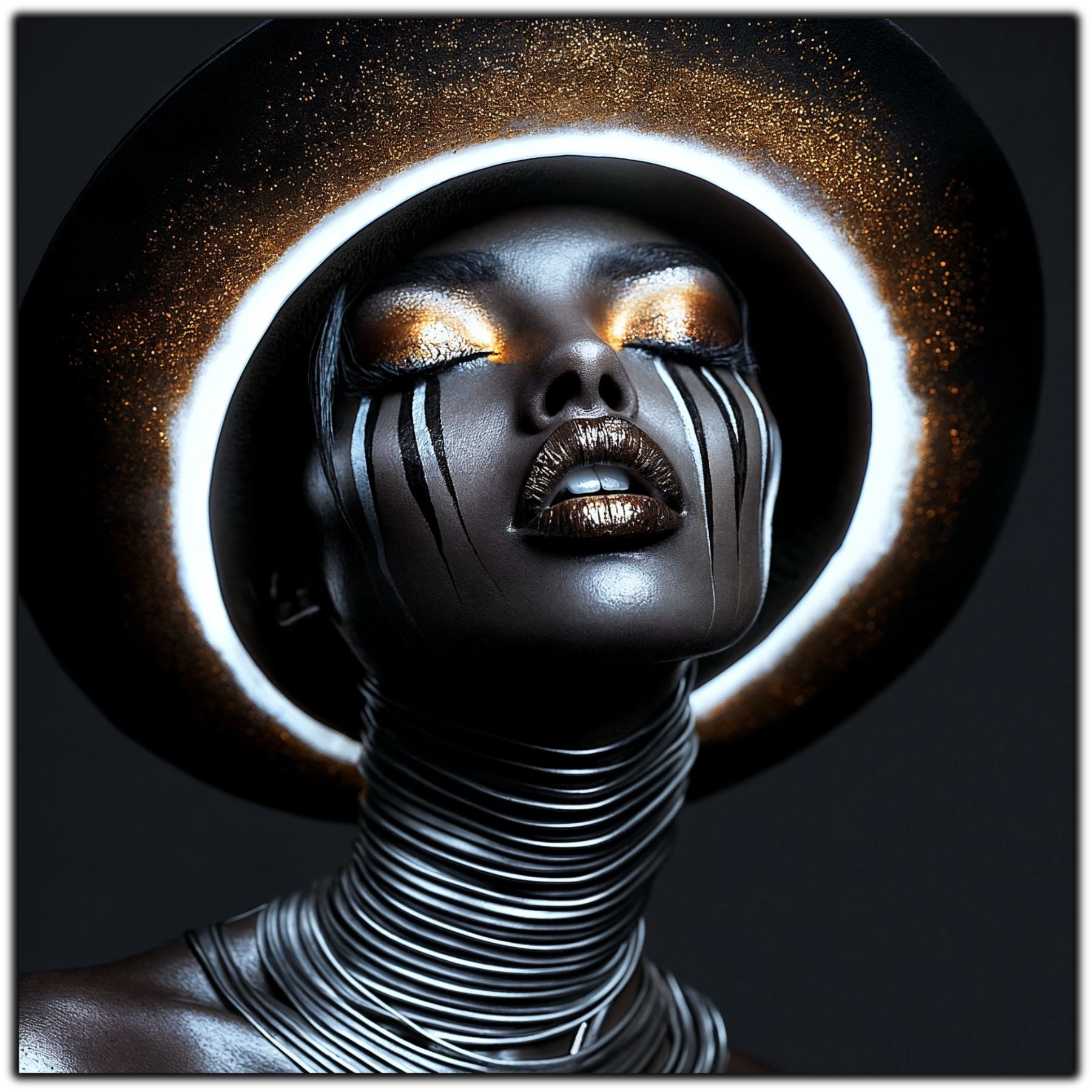 Dark Glow - Tablouri moderne pe sticlă securizată pentru living contemporan